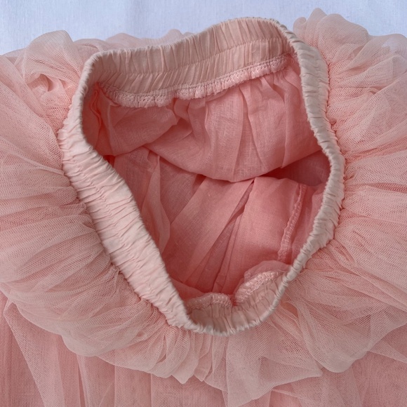 Girls Blush Pink Maxi Length Tulle Skirt Sz. S/M | Elastic Waist, NWOT - Picture 3 of 5